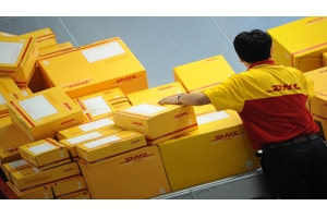 DHL臨時限量，中國每個提貨點限100KG/天
